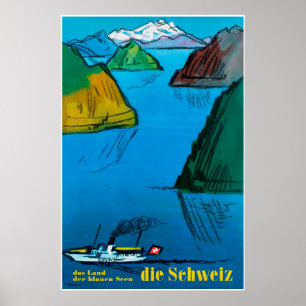 Die Schweiz, Schweiz, Reiseposter Poster