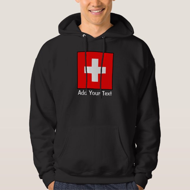 Die Schweiz - Schweizer Flagge Hoodie (Vorderseite)