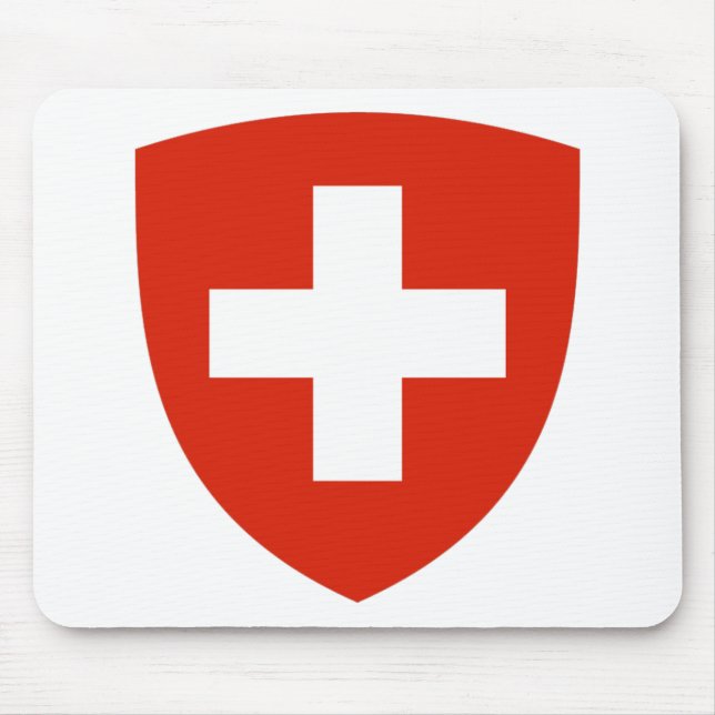 Die Schweiz-Wappen Mousepad (Vorne)