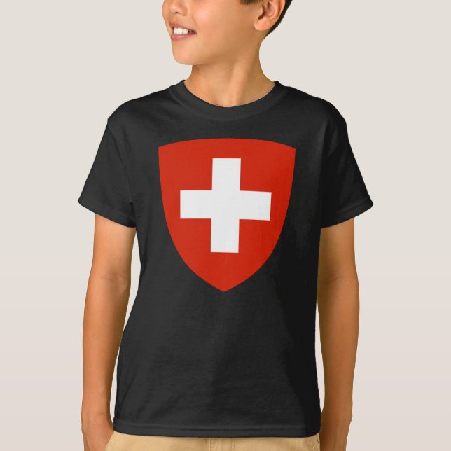 Die Schweiz-Wappen T-Shirt (Vorderseite)
