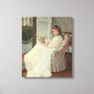 Die Schwester des Künstlers in einem Fenster, 186 Leinwanddruck