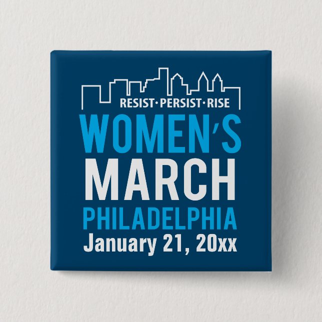 Die Schwester-März Philadelphia Januar der Frauen Button (Vorderseite)