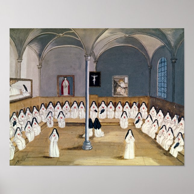 Die Schwestern der Abtei Poster (Vorne)