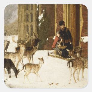 Die Schwestern der Wohltätigkeit Quadratischer Aufkleber