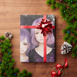 Die Schwestern Lavendel & Sakura Geschenkpapier