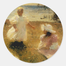 Die Schwestern Runder Aufkleber