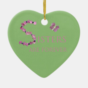 Die Schwestern sind für immer Keramikornament