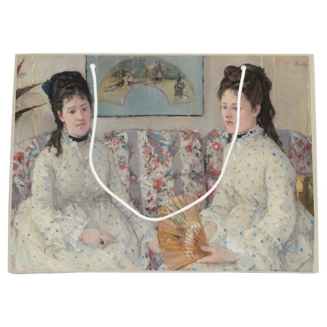Die Schwestern (von Berthe Morisot) Große Geschenktüte (Vorderseite)
