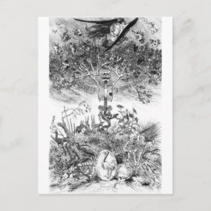 Die Scraps Vintage-Postkarte von Felicien Rops Postkarte