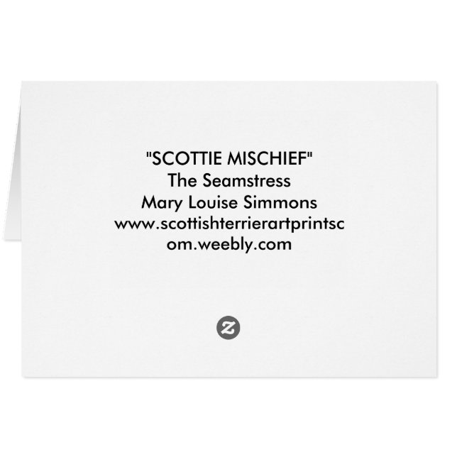 DIE SEAMSTRESS (Rückseite Horizontal)