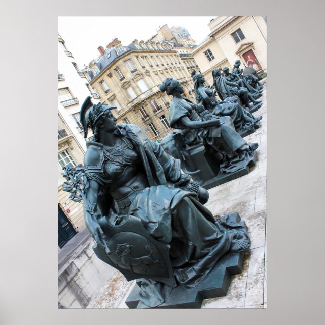 Die sechs Kontinente im Musee d'Orsay Poster (Vorne)