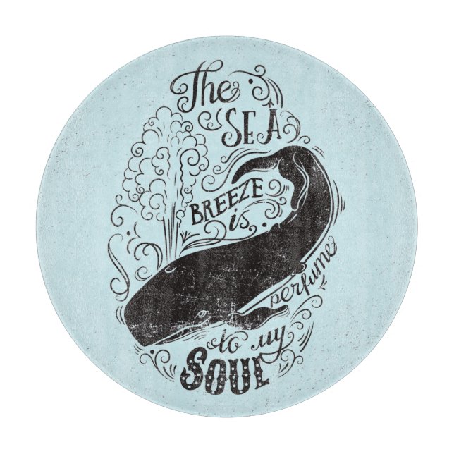 Die Seebrise ist- Parfüm Schneidebrett (Vorderseite)