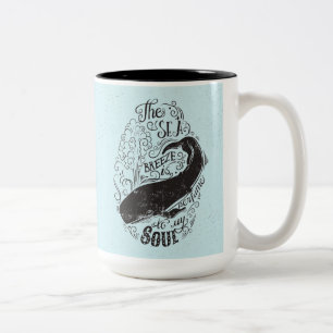 Die Seebrise ist- Parfüm Zweifarbige Tasse