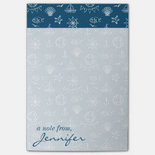 Die Seekreide, die Muster   zeichnet, addieren Post-it Klebezettel