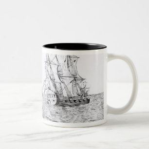 Die Seeschlange Zweifarbige Tasse