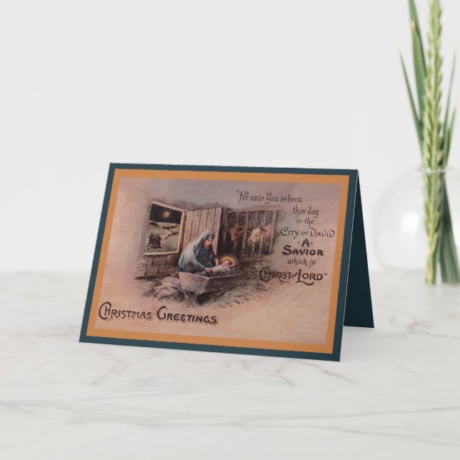 Die Segen der Weihnachtsgrußkarte Feiertagskarte (Vorderseite)