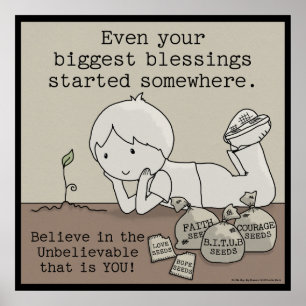 Die Segnungen begannen irgendwo Poster