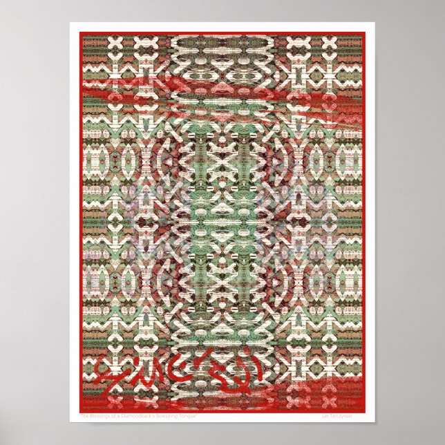 Die Segnungen der Bowstring-Zunge eines Diamondbac Poster (Vorne)