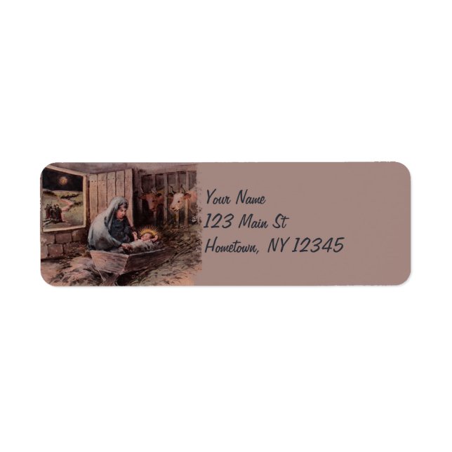 Die Segnungen der Weihnachtszeit-Rücksendeadressen (Vorne)