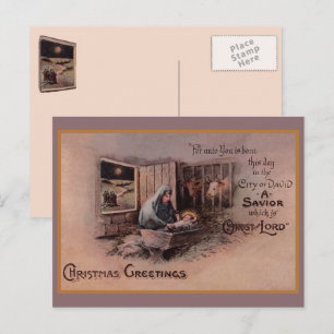 Die Segnungen des Weihnachtspostkartens Feiertagspostkarte