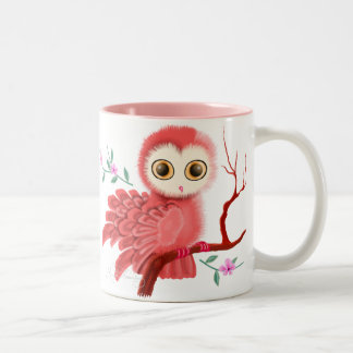 Die Sehnsuchtsvolle Eulen-Sammler-Tasse von AngelA Zweifarbige Tasse
