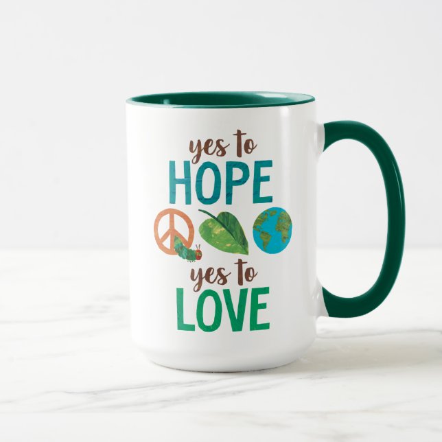 Die sehr hungrige Raupe Ja zur Hoffnung Tasse (Rechts)