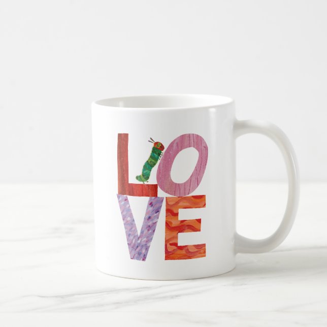 Die sehr hungrige Raupe | LIEBE Kaffeetasse (Rechts)