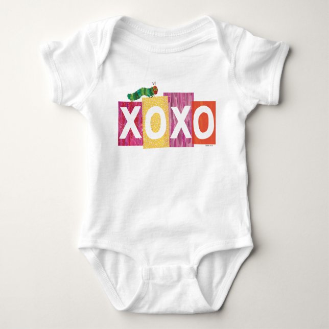 Die sehr hungrige Raupe | XOXO Baby Strampler (Vorderseite)