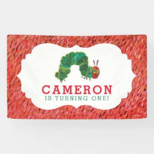 Die sehr hungrige Raupe zum Geburtstag Banner