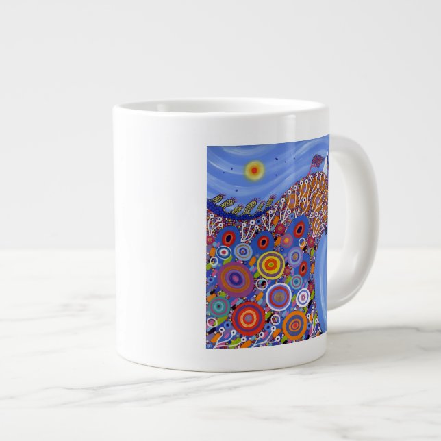 Die sehr prekären Schafe 2014 Jumbo-Tasse (Vorderseite Rechts)