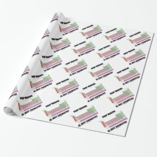 Die Seifen-Herstellung ist gerade Chemie Geschenkpapier