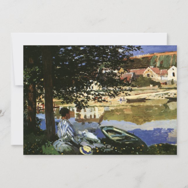 Die Seine-Bank, Bennecourt von Claude Monet (Vorderseite)