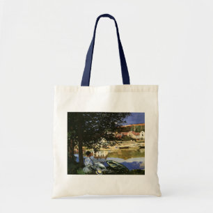 Die Seine bei Bennecourt von Claude Monet Tragetasche