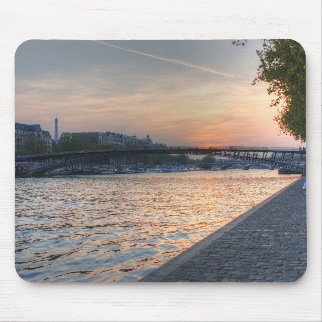 Die Seine-Sonnenuntergang Mousepad (Vorne)
