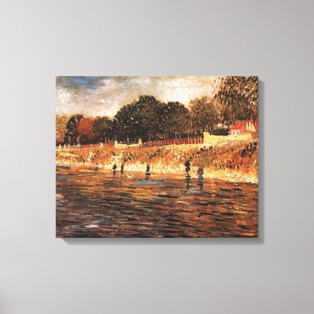 Die Seine-Ufer, Vincent van Gogh Leinwanddruck (Vorderseite)