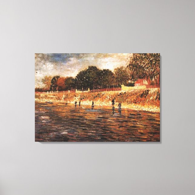 Die Seine-Ufer, Vincent van Gogh Leinwanddruck (Vorderseite)