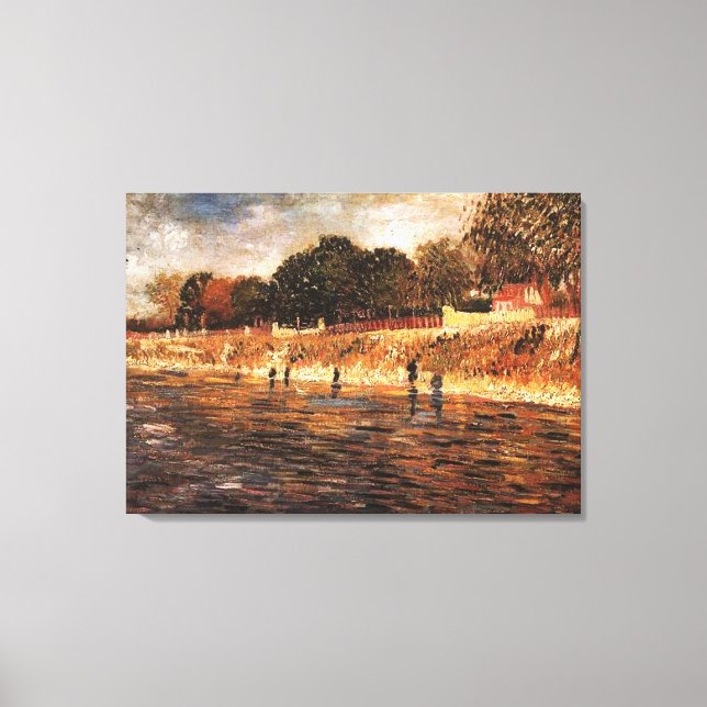 Die Seine-Ufer, Vincent van Gogh Leinwanddruck (Vorderseite)
