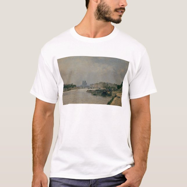 Die Seine von Quai de la Rapee T-Shirt (Vorderseite)