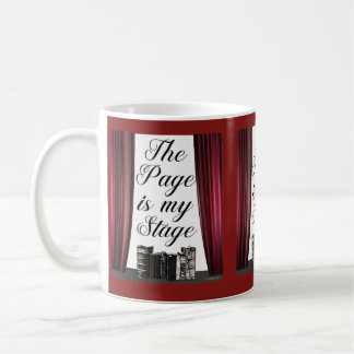 Die Seite ist mein Bühne Autor Slogan Kaffeetasse