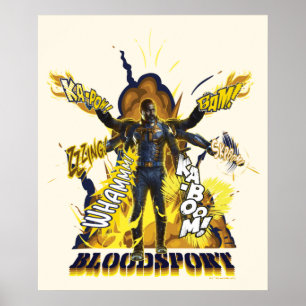 Die Selbstmordkommando Bloodsport Action Graphic Poster