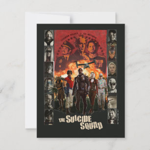 Die Selbstmordkommando   Exlposit Character Roster Mitteilungskarte