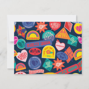 Die Selbstmordkommando   Harley Quinn Abzeichen Pa Mitteilungskarte