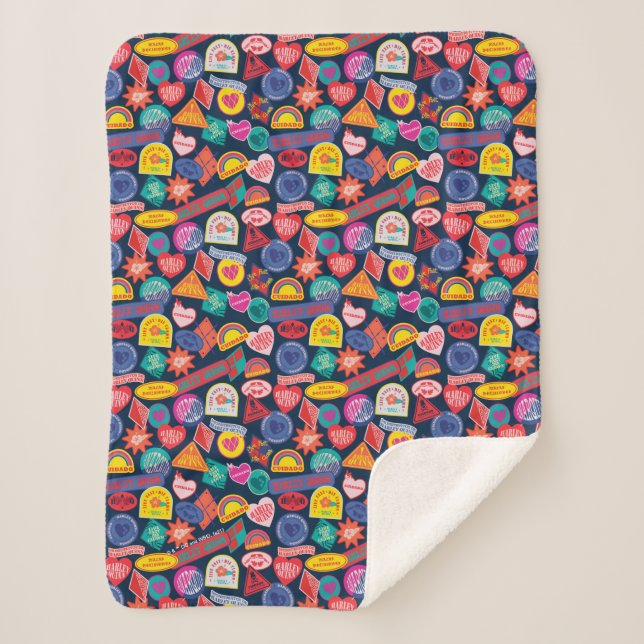 Die Selbstmordkommando | Harley Quinn Abzeichen Pa Sherpadecke (Vorderseite)