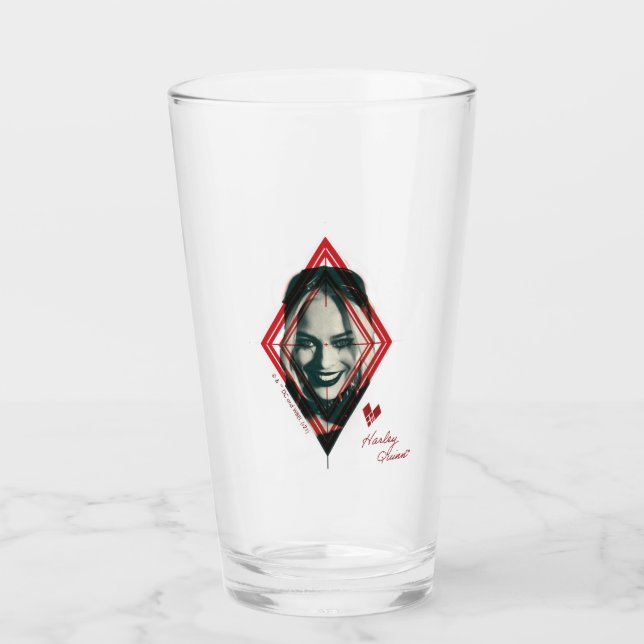 Die Selbstmordkommando | Harley Quinn Diamond Targ Glas (Vorderseite)