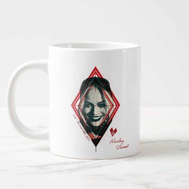 Die Selbstmordkommando | Harley Quinn Diamond Targ Jumbo-Tasse (Links)