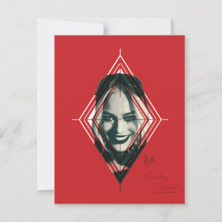 Die Selbstmordkommando | Harley Quinn Diamond Targ Mitteilungskarte
