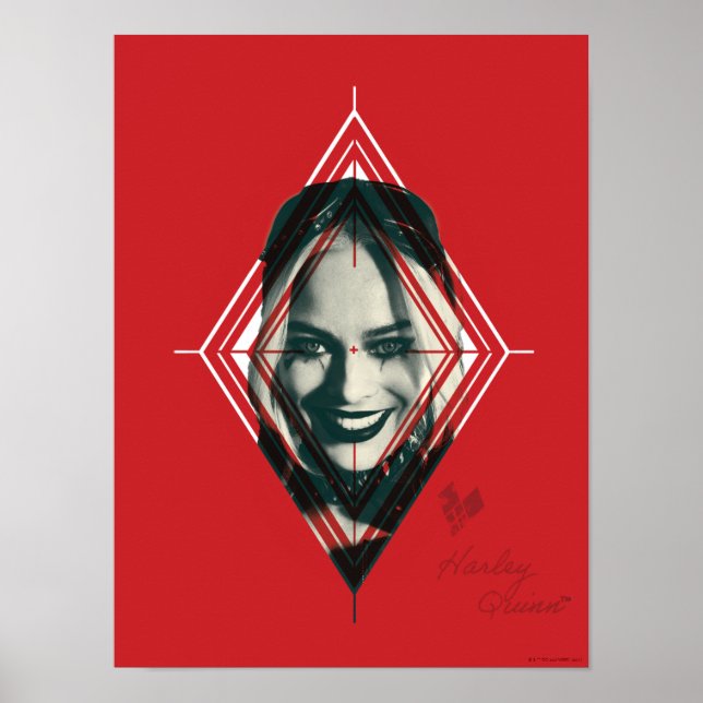 Die Selbstmordkommando | Harley Quinn Diamond Targ Poster (Vorne)