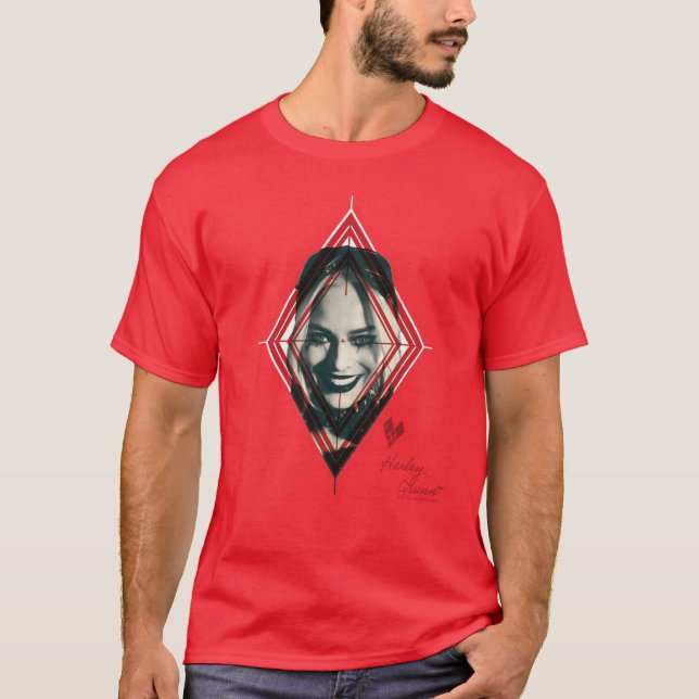 Die Selbstmordkommando | Harley Quinn Diamond Targ T-Shirt (Vorderseite)