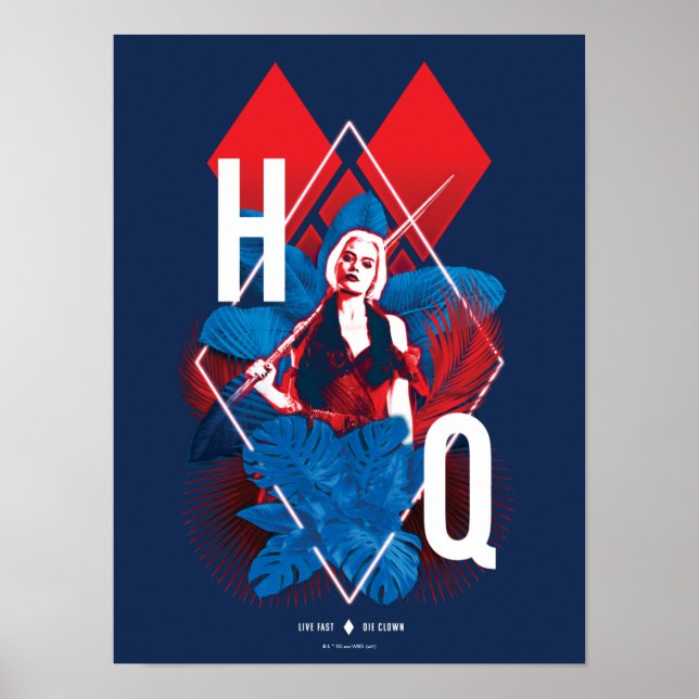 Die Selbstmordkommando | Harley Quinn Fern & Diamo Poster (Vorne)