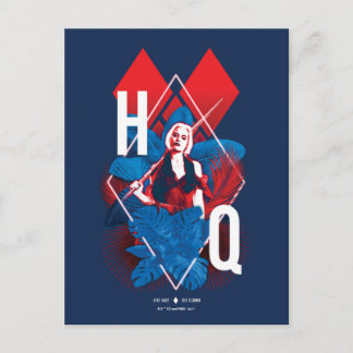 Die Selbstmordkommando | Harley Quinn Fern & Diamo Postkarte